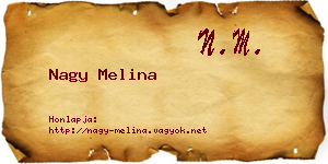 Nagy Melina névjegykártya