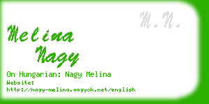 melina nagy business card